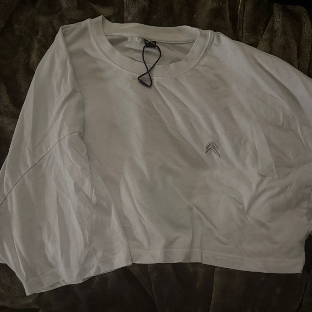 ONER ACTIVE White Cropped Short-Sleeve Top
